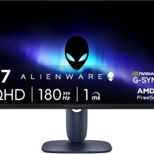 Alienware 27 Gaming Monitor - AW2725DM - 27-inch QHD 180Hz 1ms Display, IPS, NVIDIA G-SYNC, AMD Freesync, VESA AdaptiveSync.