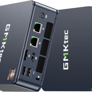 GMKtec M5 Plus Gaming Mini PC Ryzen 7 5825U (Upgraded 7430U/ 5700U), 32GB RAM 1TB SSD Dual NIC LAN 2.5GbE Desktop Computers Office Home, Triple 4K Display,...
