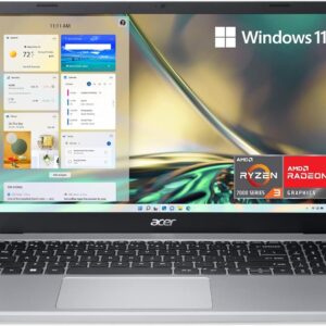 Acer Aspire 3 A315-24P-R7VH Slim Laptop | 15.6" Full HD | AMD Ryzen 3 7320U Quad-Core | AMD Radeon Graphics | 8GB LPDDR5 | 128GB NVMe SSD | Wi-Fi 6 | Windows 11 Home
