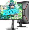 SANSUI 27 inch WQHD 200Hz 180Hz Gaming Monitor 2560×1440P-AMD FreeSync 1ms DCI-P3 95% Fast IPS Computer Monitor,Height Adjustable Vertical/Horizontal Rotating, 2×DisplayPort/HDMI 丨HDR丨Low Motion Blur