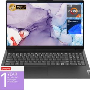 Lenovo V15 Laptop, 15.6" FHD Display, AMD Ryzen 5 5500U