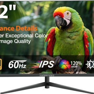 32 Inch 4K Monitor, UHD(3840 x 2160) Fast IPS Computer Monitor, 3000:1 Contrast, sRGB 120%, Blue Light Filter, Free-Sync, Eye Care Screen with HDMI
