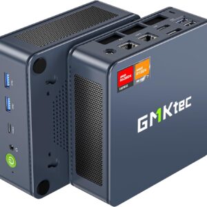 GMKtec Mini PC Gaming, K6 AMD Ryzen 7 7840HS Dual NIC LAN 2.5Gbps Desktop Computer, 32GB DDR5 (16GB*2) 1TB PCIe4.0 SSD, USB4.0, HDMI, DP, USB-C, WiFi 6E, BT 5.2