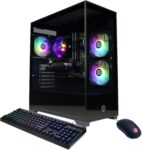 CyberPowerPC Gamer Master Gaming PC, AMD Ryzen 5 5500 3.6GHz, Radeon RX 6400 4GB, 16GB DDR4, 500GB PCIe Gen4 SSD, WiFi Ready & Windows 11 Home (GMA3100A)