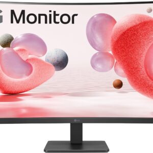 LG 32MR50C-B Curved Monitor 32-Inch FHD 100Hz AMD FreeSync OnScreen Control Dynamic Action Sync Black Stabilizer Tilt Stand (HDMI) - Black
