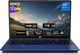 15.6″ FHD IPS Student-Laptop Computer – 16GB RAM 1TB SSD, 4 Cores 13th Gen Intel N150(Beat to i3-1115G4, Up to 3.6GHz), 65W GaN Type-C, Fingerprint, Backlit Keyboard, Wi-Fi 6, BT5.2, Numpad