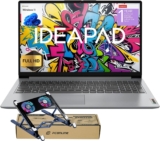 Lenovo IdeaPad 2025 Student Laptop, 15.6″ FHD Display, Intel 4-Core CPU, 8GB RAM, 256GB SSD, Wi-Fi 6, Webcam, Windows 11, 1-Year ADP + Office 365 with 1TB Cloud, School & Home Use, w/Cooler Bundle