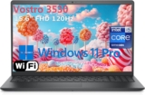 Dell 15.6″ 3530 Laptop Computer for Home & Business Student, Intel 10-Core i5-1334U (Beat i7-1250U), 16GB RAM, 512GB PCIe SSD, 120Hz FHD Vostro Laptop, WiFi, Bluetooth, Black, Windows 11 Pro, AZ-XUT